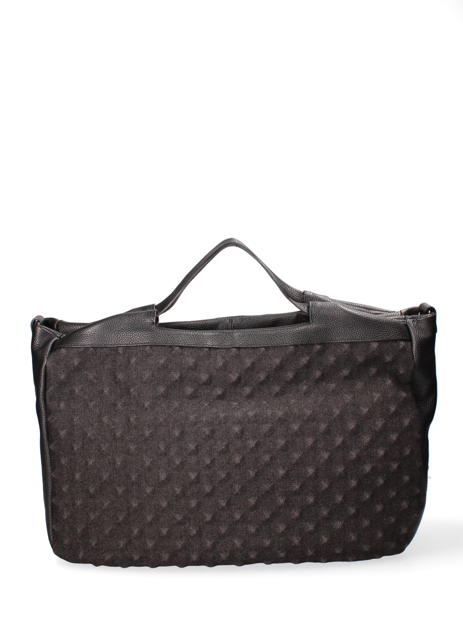 Borsa a mano da donna Vera pelle JR-W-1077-BLACK-DENIM John Richmond