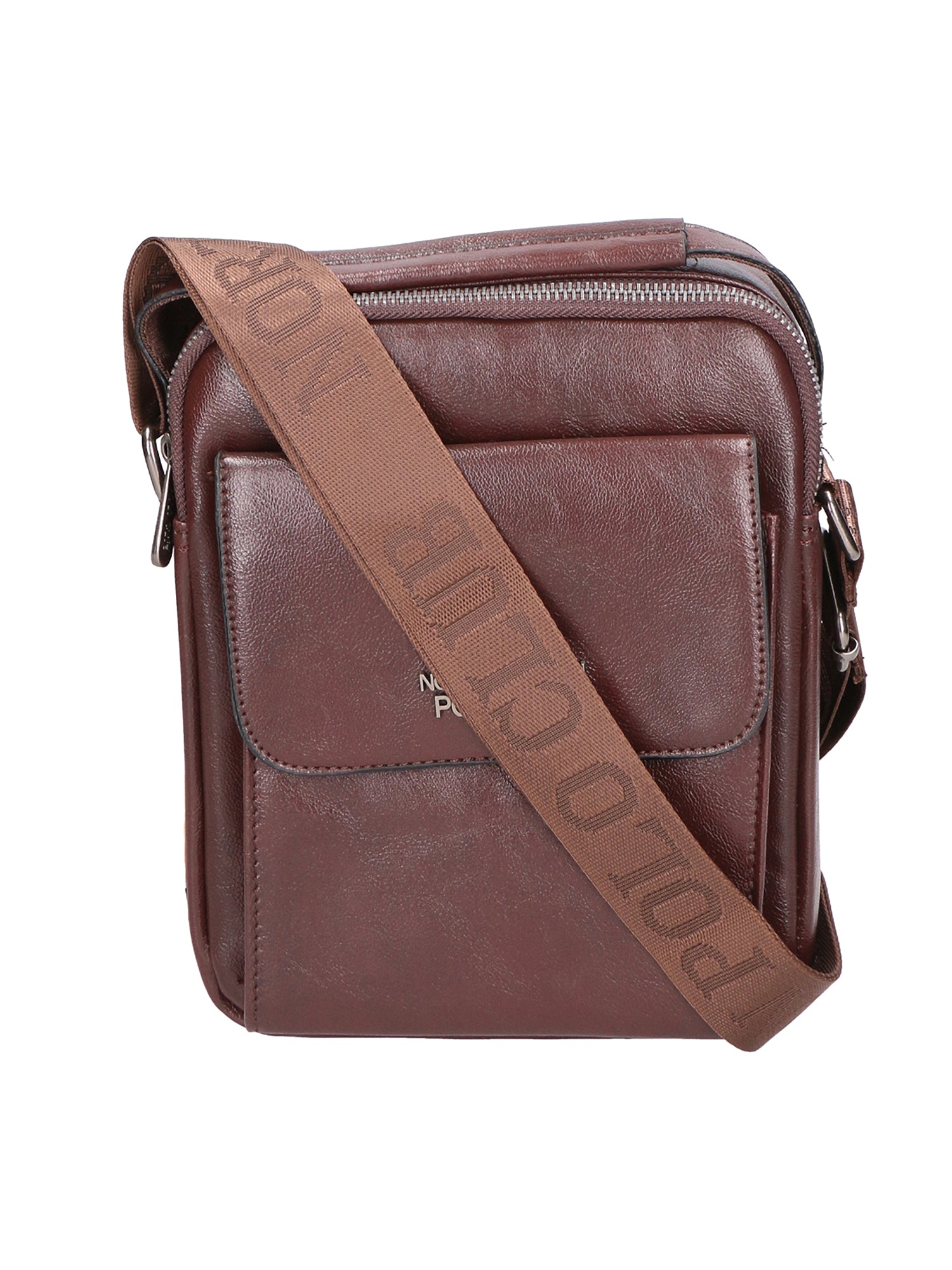 Borsa a tracolla uomo 100% pelle PU PCL3104-COFFEE Northampton Polo Club