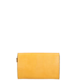 Borsa a tracolla da donna Vera pelle 00734-LU36 SENAPE Viola Castellani
