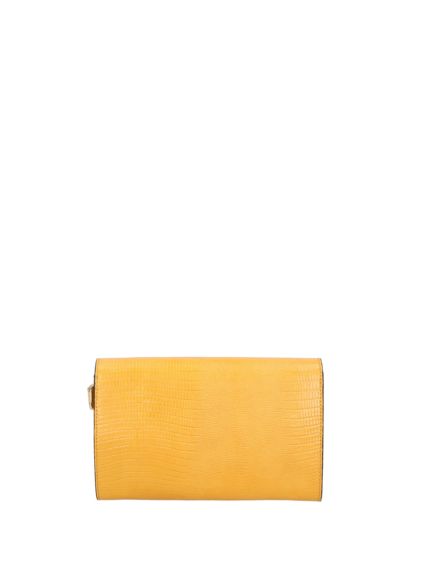 Borsa a tracolla da donna Vera pelle 00734-LU36 SENAPE Viola Castellani
