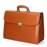 Cesare Borsa da lavoro uomo Vera pelle 7002-CUOIO Gave Lux