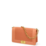 Borsa a mano da donna 100% Pvc FLAT-M-BALL 24-DARK RUST - GOLD Marc Ellis