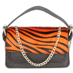 Aleide Borsa a mano da donna Vera pelle 04858-ZEBRA ARANCIONE Gave Lux