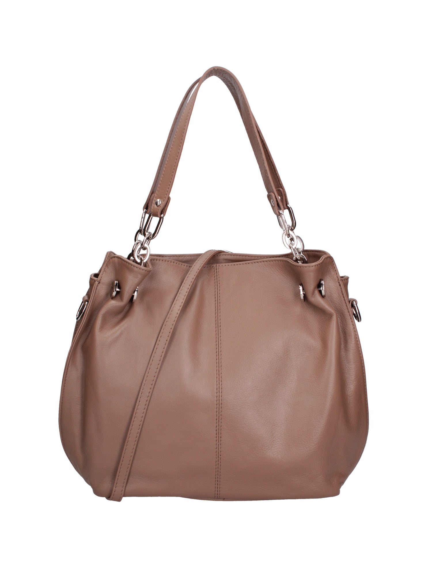 Ereba Borsa a mano da donna Made in Italy 100% pelle 3305-S40 TAUPE Gave Lux
