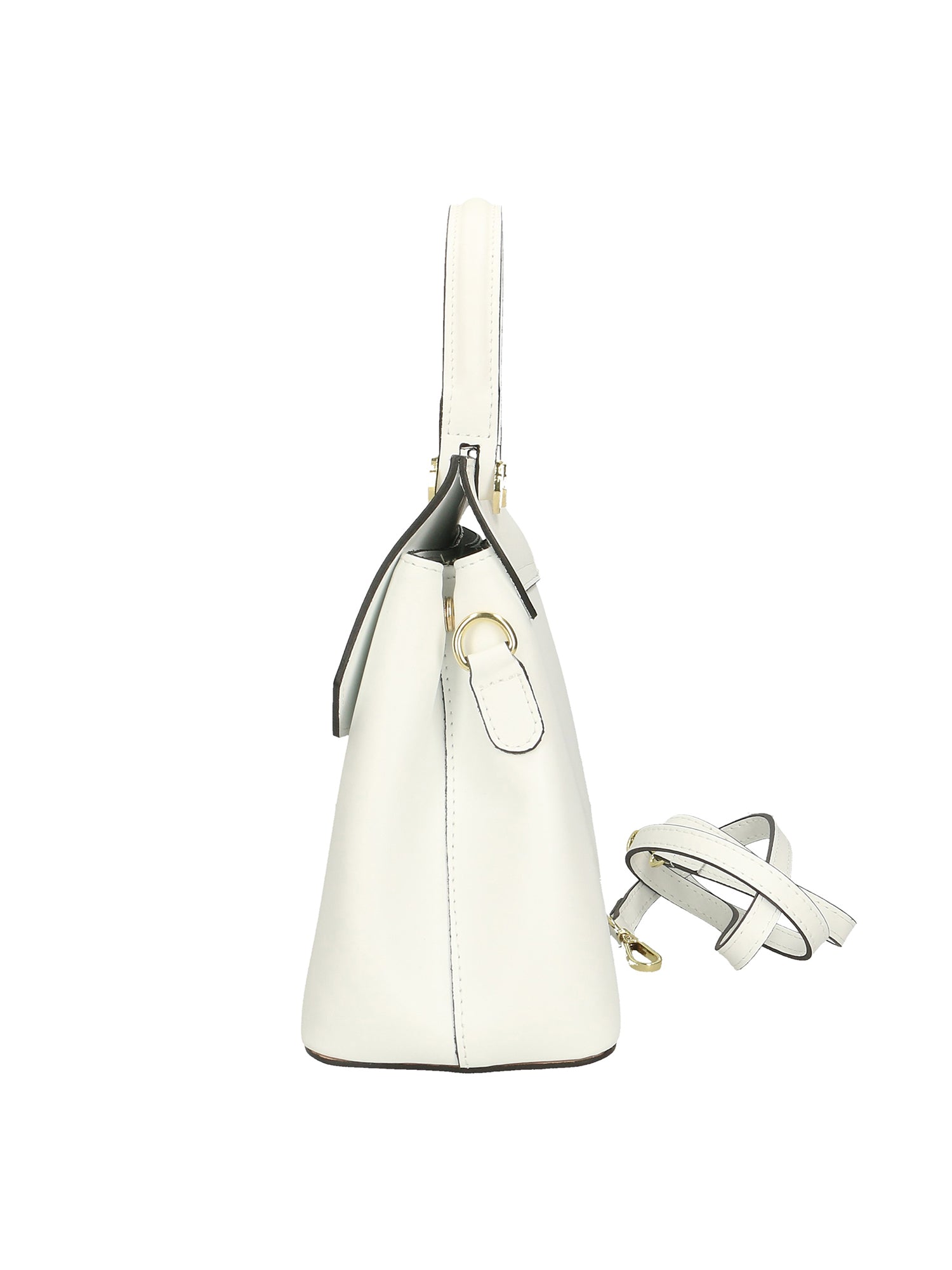 Borsa a mano da donna 100% vera pelle 7708-L101 BIANCO Gave Lux