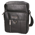 Borsa a tracolla uomo Pelle PU vegana PCL3102-BLACK Northampton Polo Club