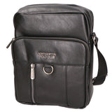 Borsa a tracolla uomo Pelle PU vegana PCL3102-BLACK Northampton Polo Club