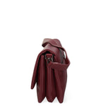 Borsa a spalla da donna Ecopelle 637-2-BURGUNDY Diana&co