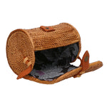 Laurenzia Borsa a tracolla da donna Rattan 88011-MIX Gave Lux