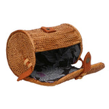 Laurenzia Borsa a tracolla da donna Rattan 88011-MIX Gave Lux