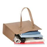Frida Borsa a mano da donna Vera pelle 9134-TAUPE Gave Lux