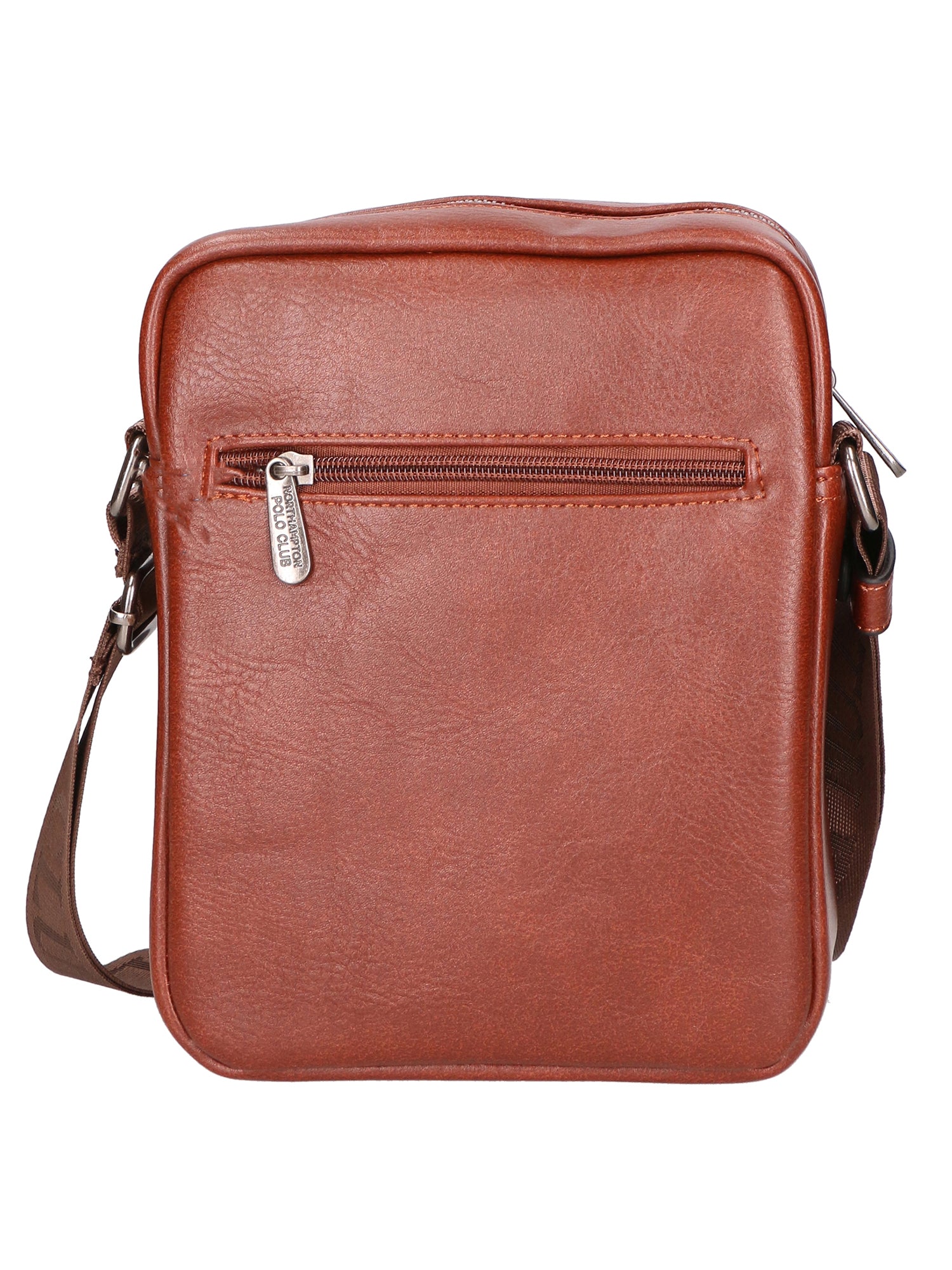 Borsa a tracolla uomo in pelle PU Casual PCL3082-COFFEE Northampton Polo Club