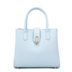 Borsa a mano da donna 100% pelle vegana PU 712-2PT-LIGHTBLUE Diana&co