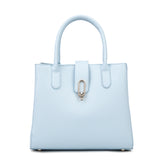 Borsa a mano da donna 100% pelle vegana PU 712-2PT-LIGHTBLUE Diana&co