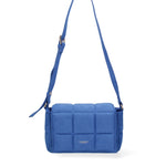 Borsa a spalla da donna Ecopelle DC3323-1-BLUE Diana&co