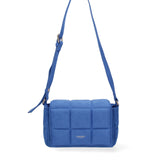 Borsa a spalla da donna Ecopelle DC3323-1-BLUE Diana&co