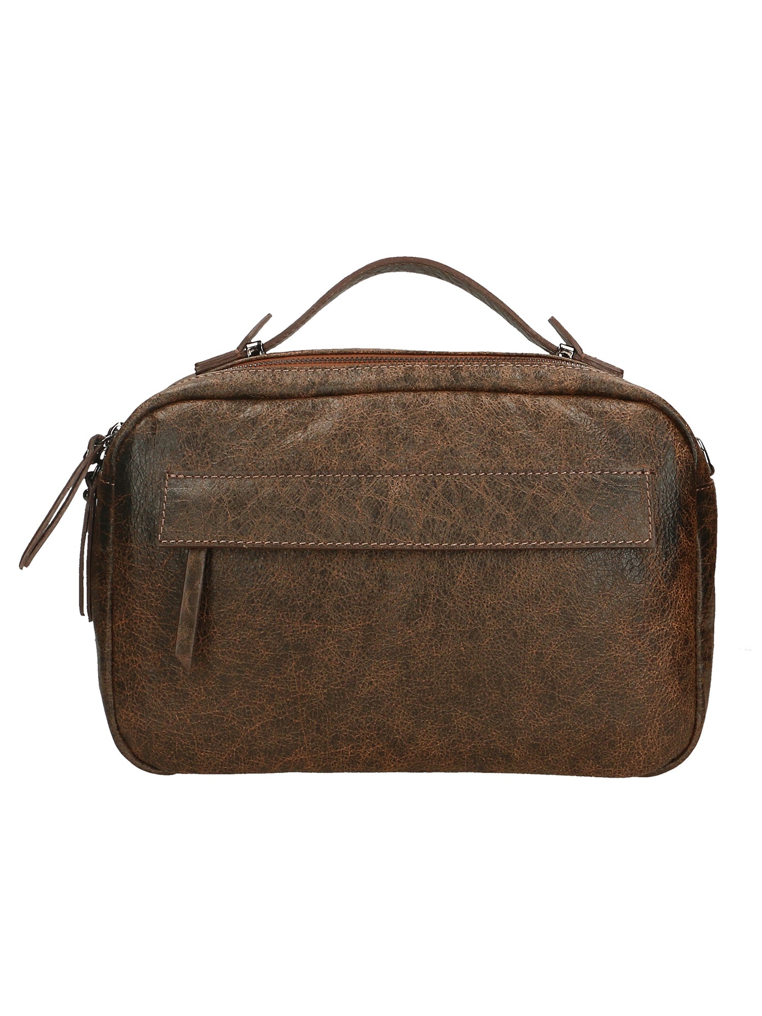 Vera Pelle 6542-CUOIO COGNAC Borsa a mano unisex Modello Avelon Gave Lux