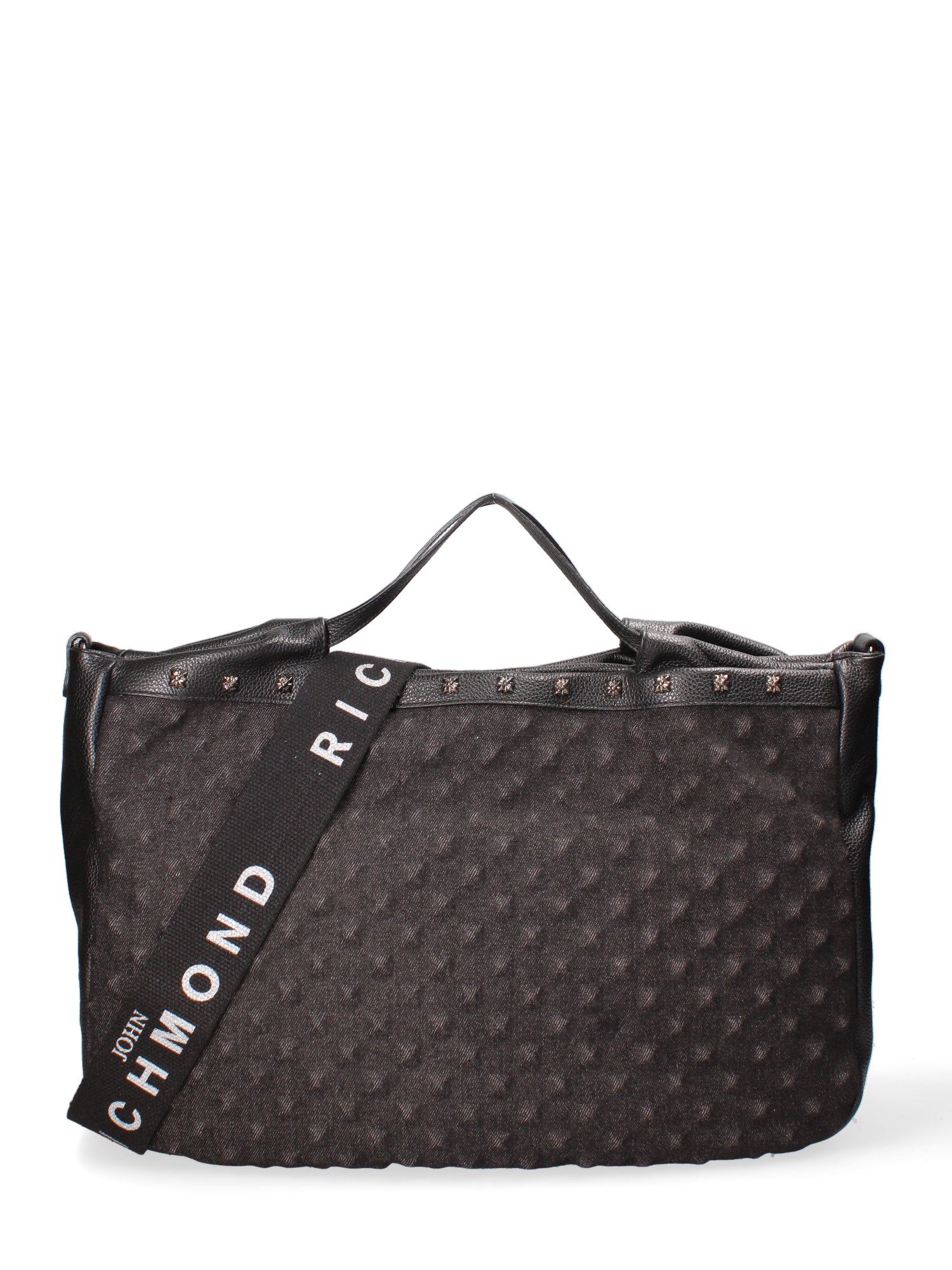 Borsa a mano da donna Vera pelle JR-W-1077-BLACK-DENIM John Richmond
