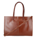 Eugenia Borsa a mano da donna 100% pelle 9008-MARRONE Gave Lux