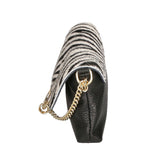 Safira Borsa a mano da donna Vera pelle 04760-ZEBRA BIANCO Gave Lux