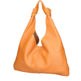 Borsa a spalla da donna 100% vera pelle 07156-D44 CUOIO Viola Castellani