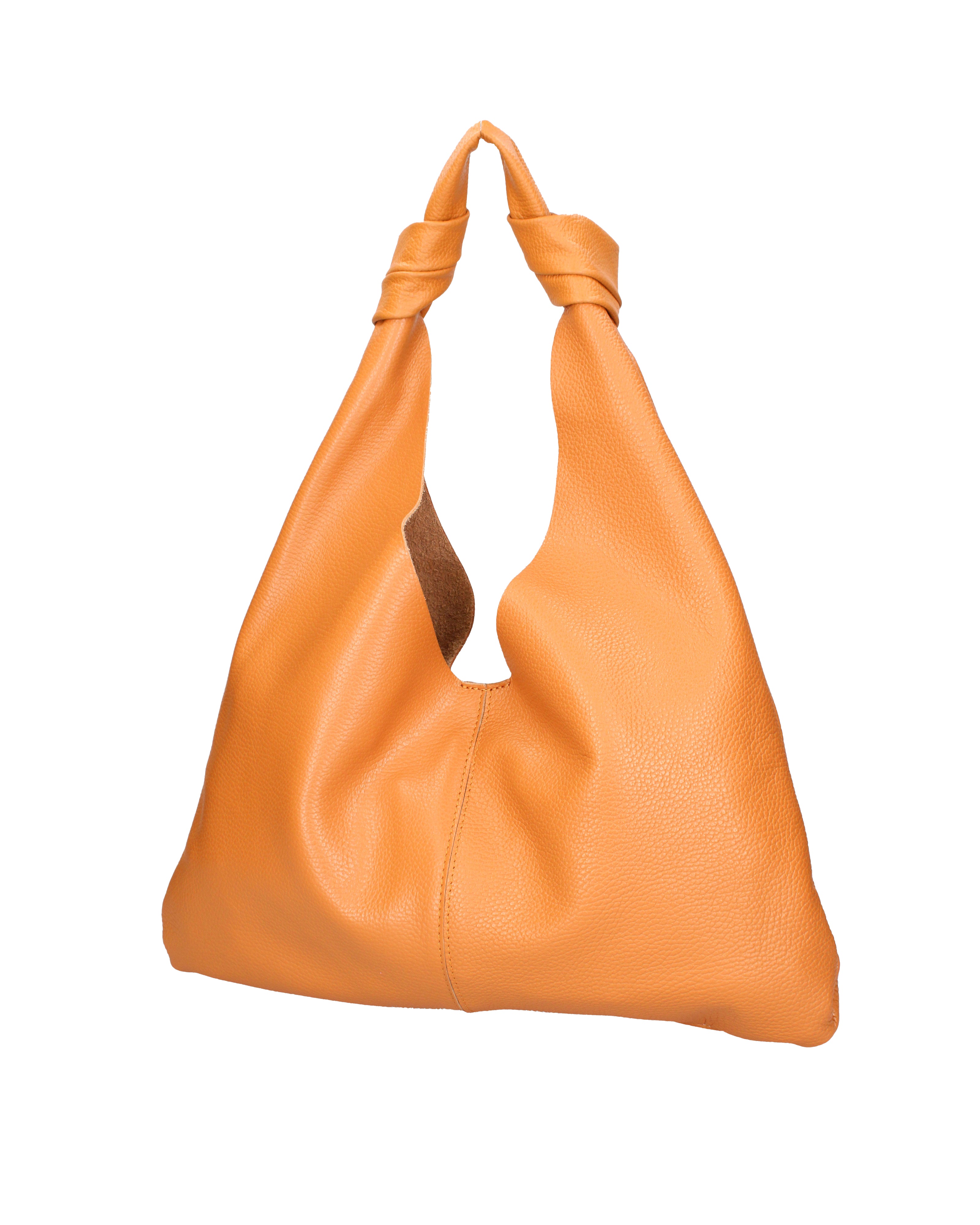 Borsa a spalla da donna 100% vera pelle 07156-D44 CUOIO Viola Castellani
