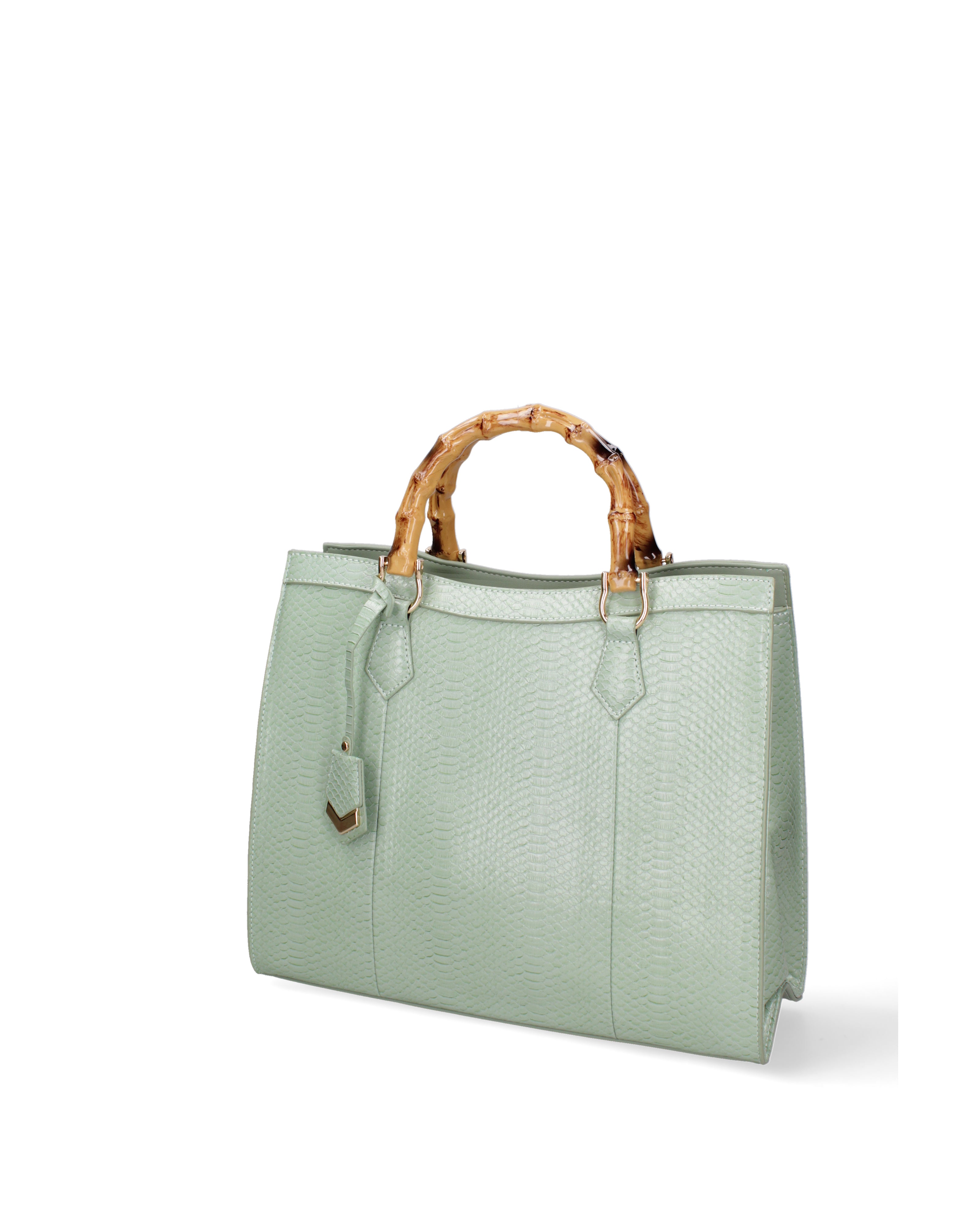 Borsa a spalla da donna Ecopelle vegana DC3333-3-WATER GREEN Diana&co