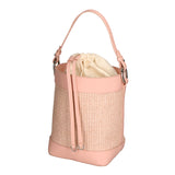 Lisbeth Borsa a secchiello da donna Misto pelle e tessuto 05165-506 S13 ROSA Gave Lux