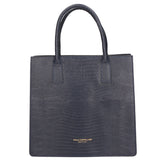 Giulia Borsa a mano da donna Vera pelle effetto cocco 468W-LU26 BLU SCURO Viola Castellani