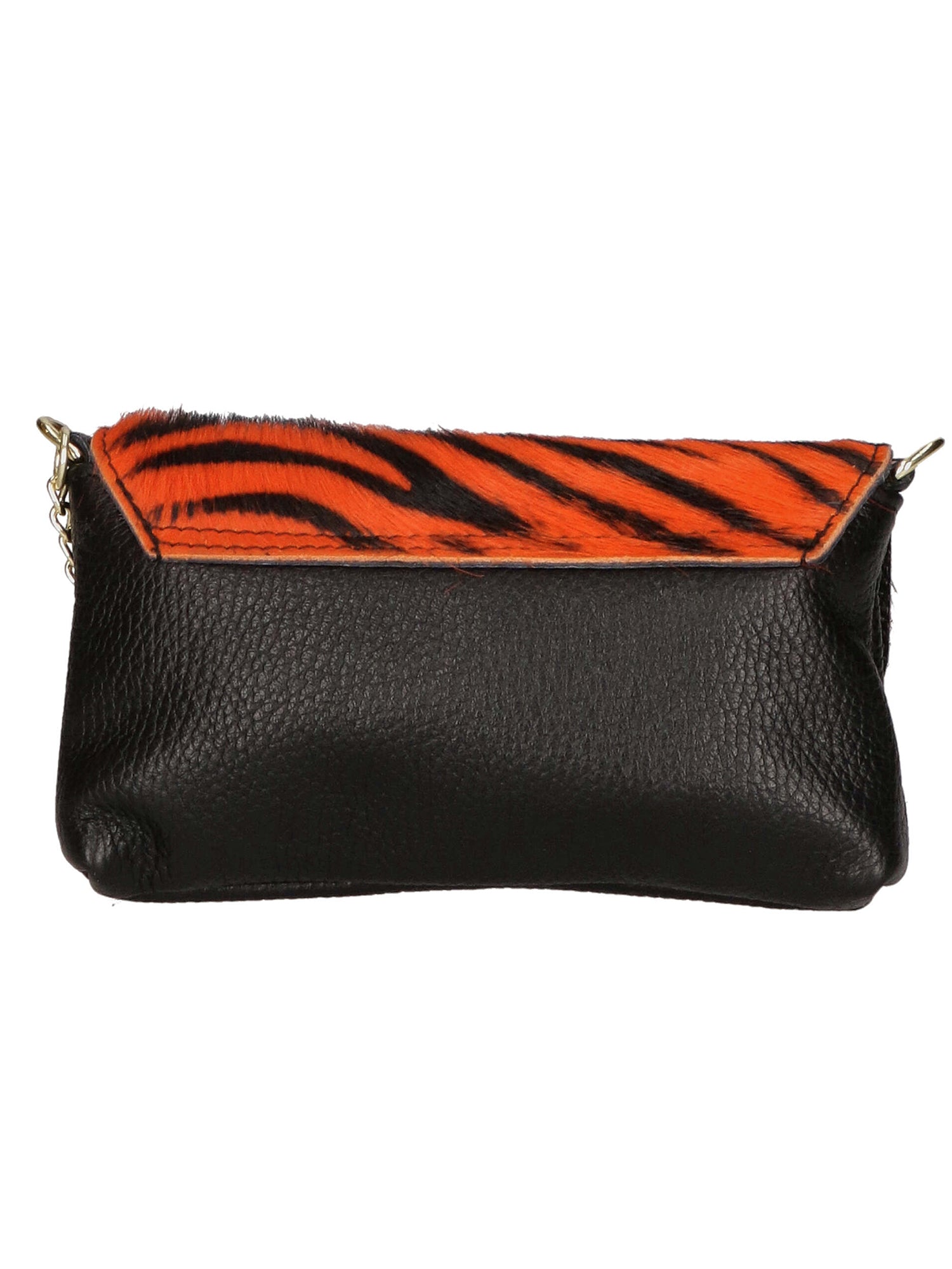 Safira Borsa a mano da donna Vera pelle 04760-ZEBRA ARANCIONE Gave Lux