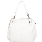 Ereba Borsa a mano da donna Made in Italy 100% pelle 3305-S01 BIANCO Gave Lux