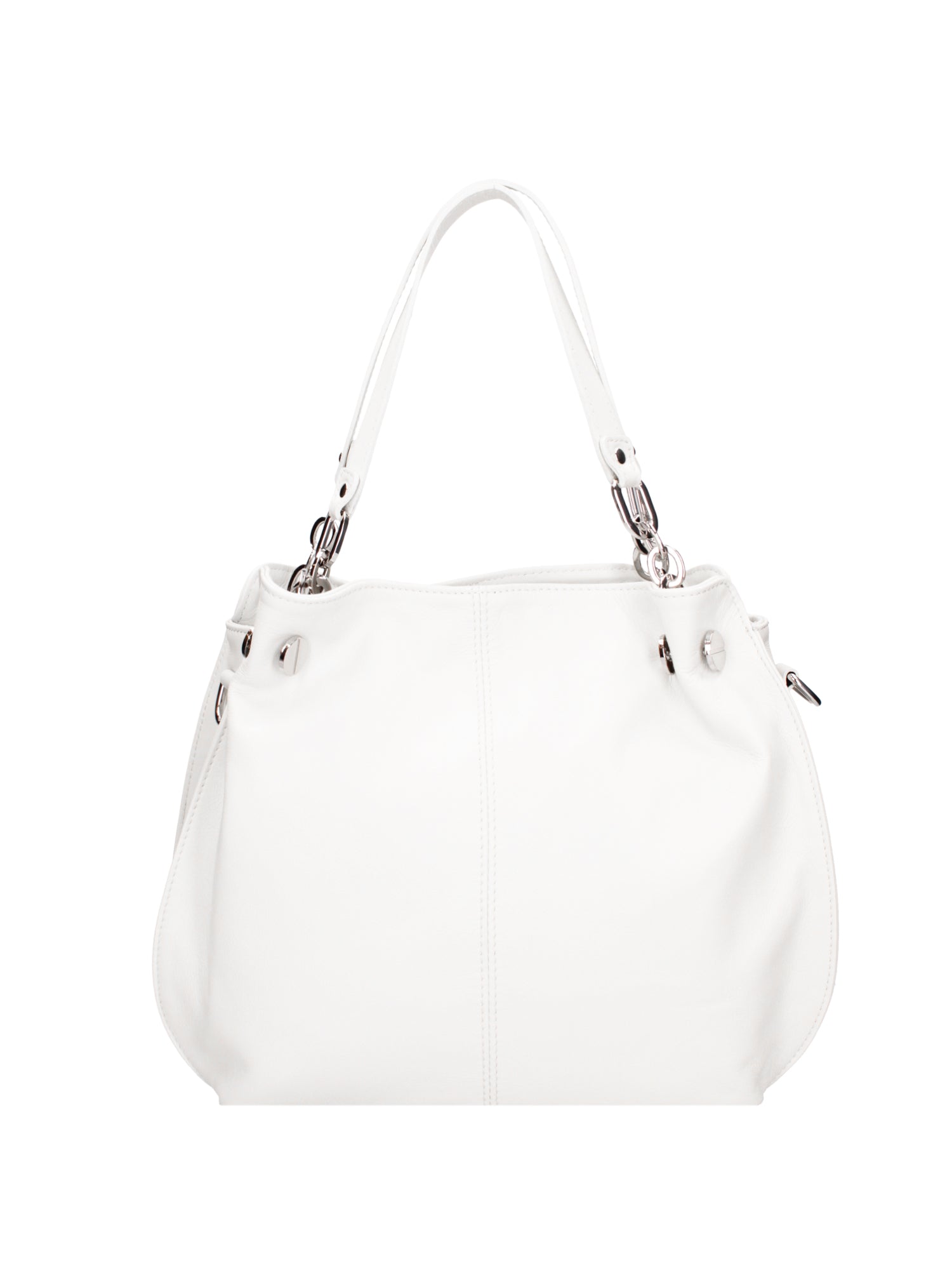 Ereba Borsa a mano da donna Made in Italy 100% pelle 3305-S01 BIANCO Gave Lux