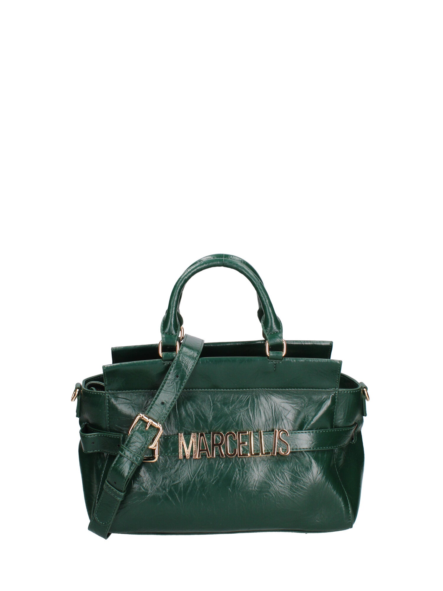 Borsa a mano da donna 100% PVC HEATHER -FOREST GREEN Marc Ellis