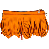 Oxsana Borsa a spalla da donna Neoprene 1311-ARANCIO ORANGE Gave Lux