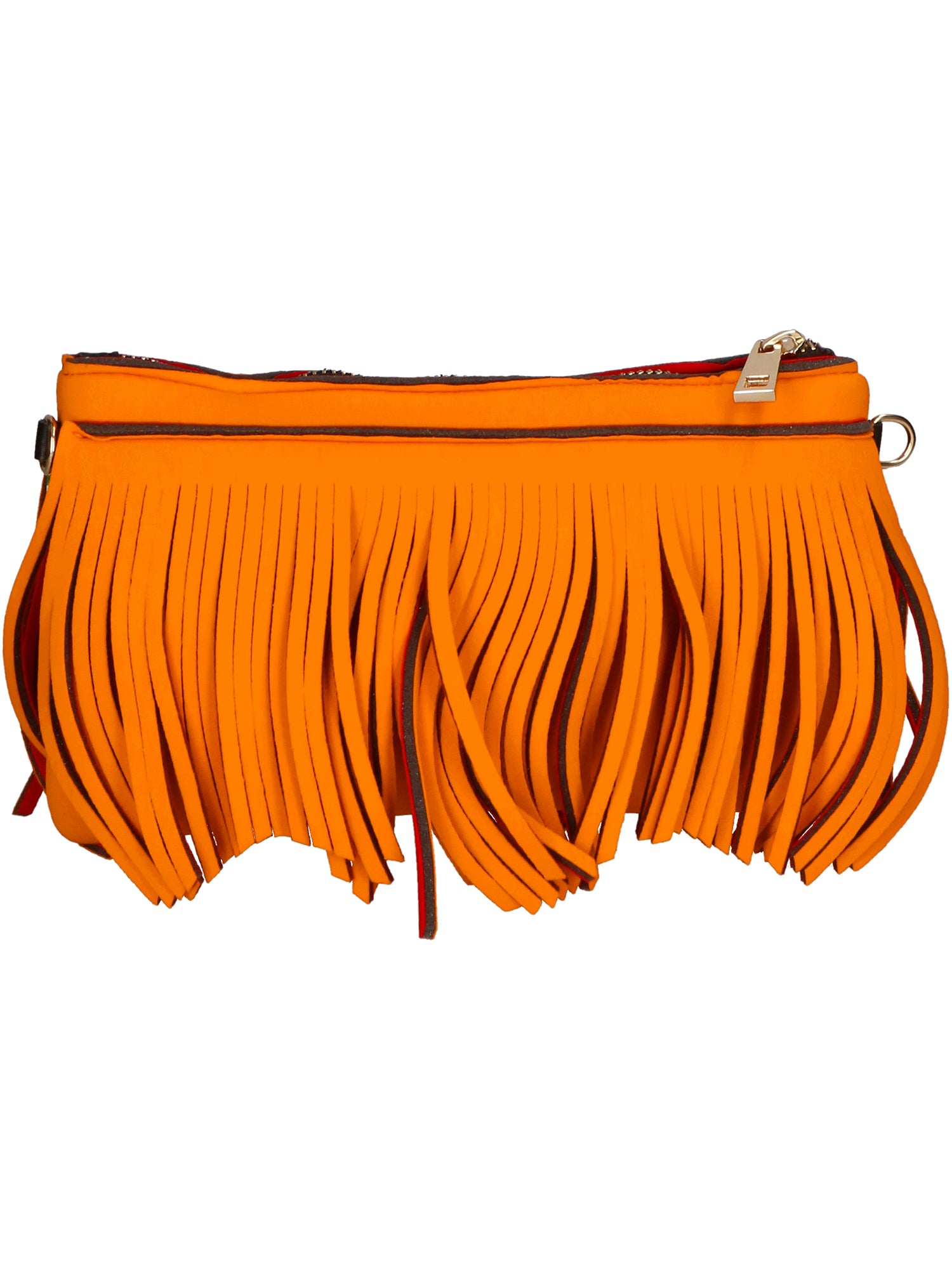 Oxsana Borsa a spalla da donna Neoprene 1311-ARANCIO ORANGE Gave Lux