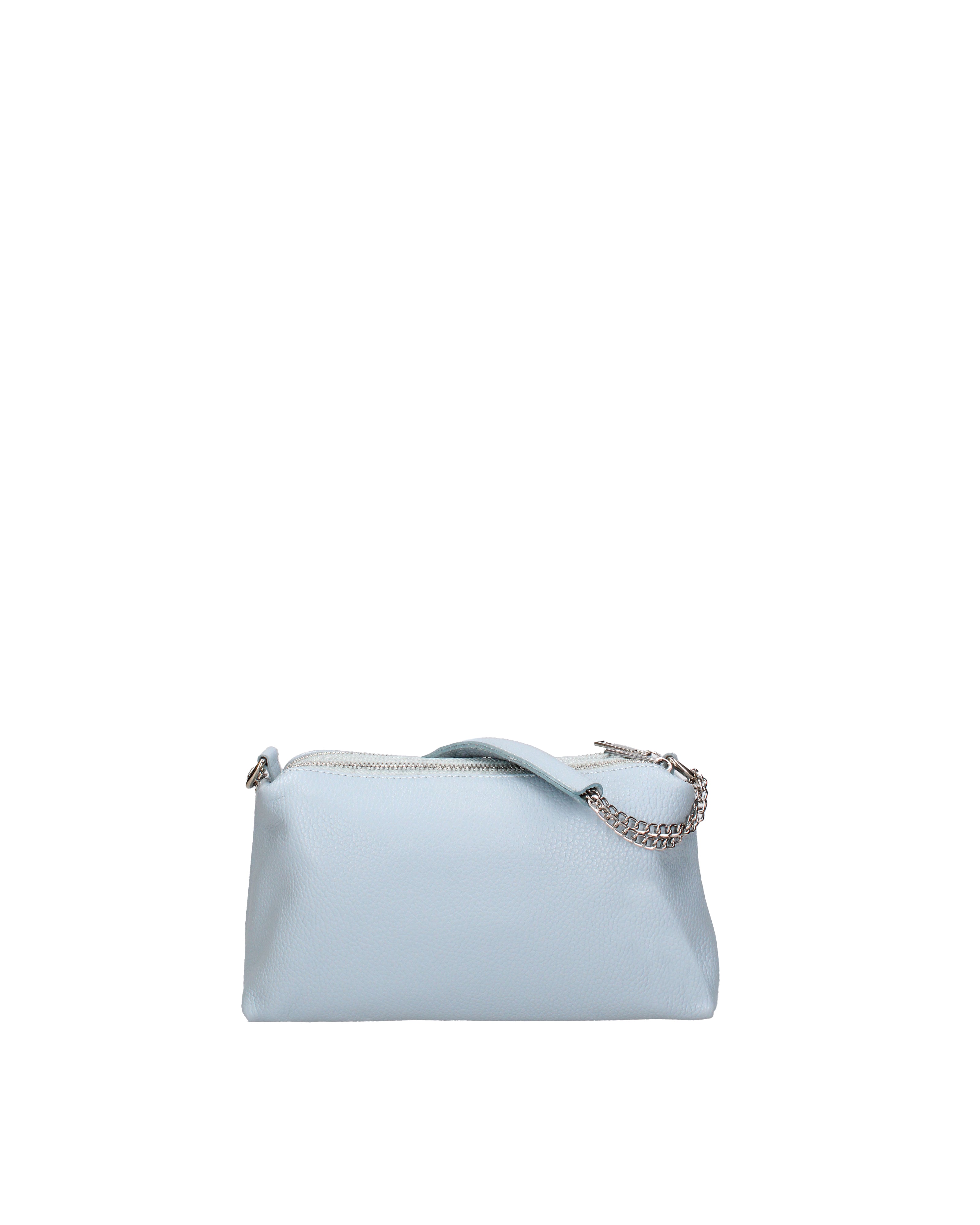 Borsa a spalla da donna Vera pelle 07141-D92 CELESTE Viola Castellani