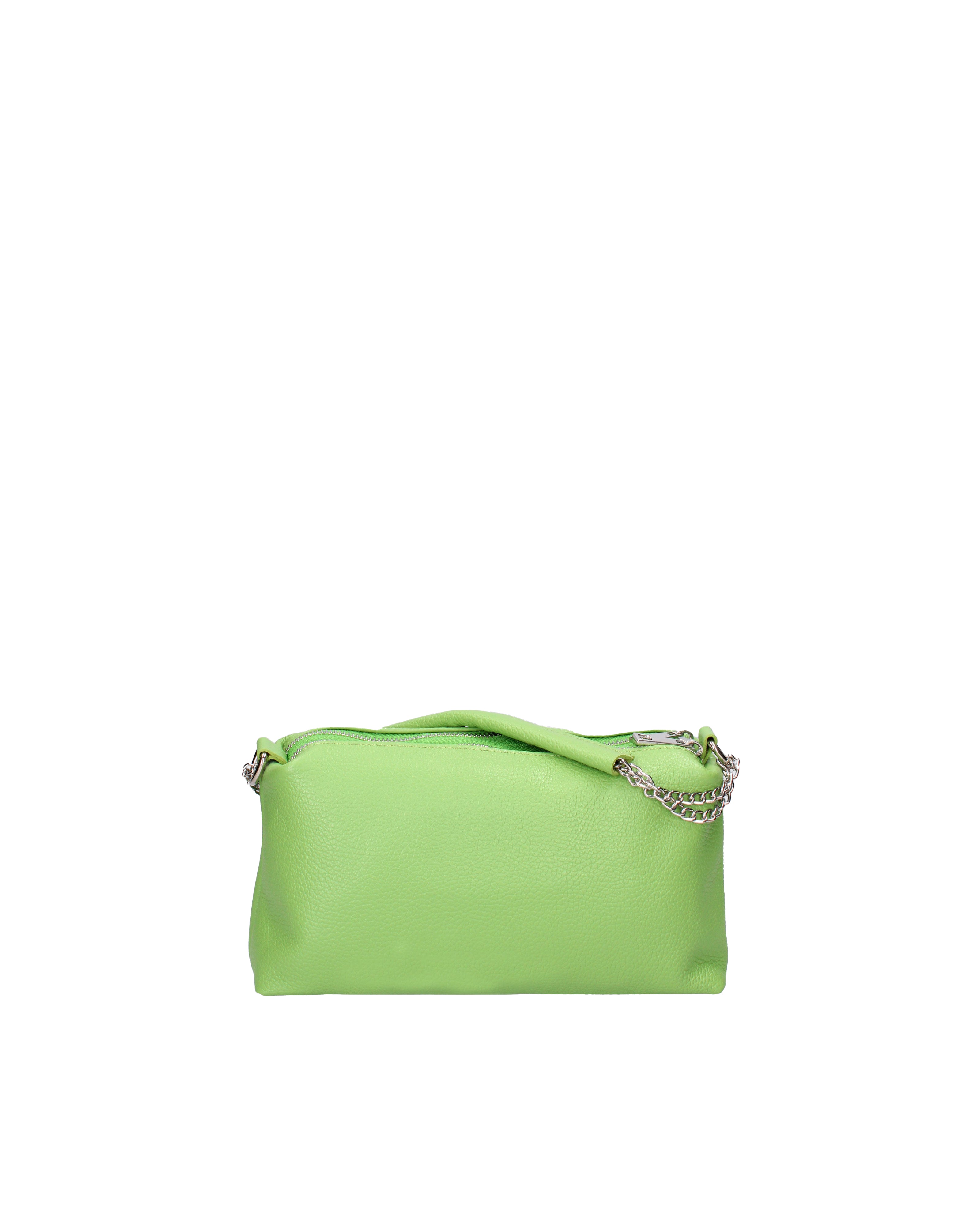 Borsa a spalla da donna Vera pelle 07141-D12 VERDE Viola Castellani