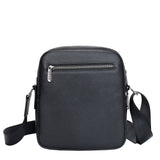 Borsa a tracolla uomo vera pelle Casual PC3336-NERO Northampton Polo Club
