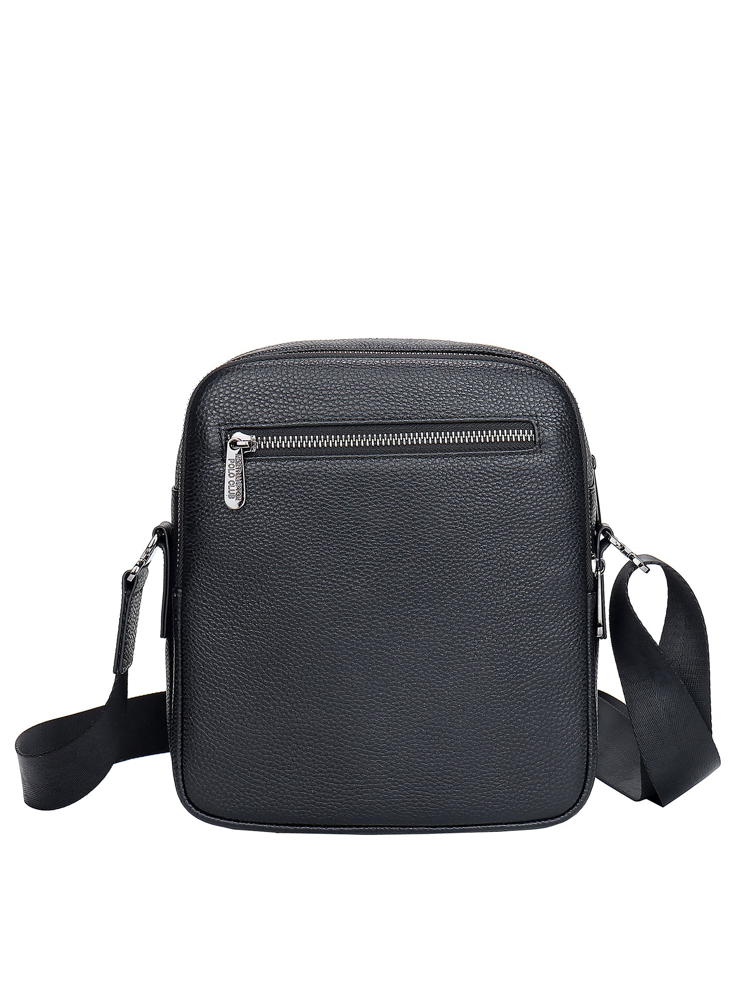 Borsa a tracolla uomo vera pelle Casual PC3336-NERO Northampton Polo Club