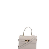 Borsa a mano da donna Vera pelle 07161-D86 GRIGIO PERLA Roberta Rossi