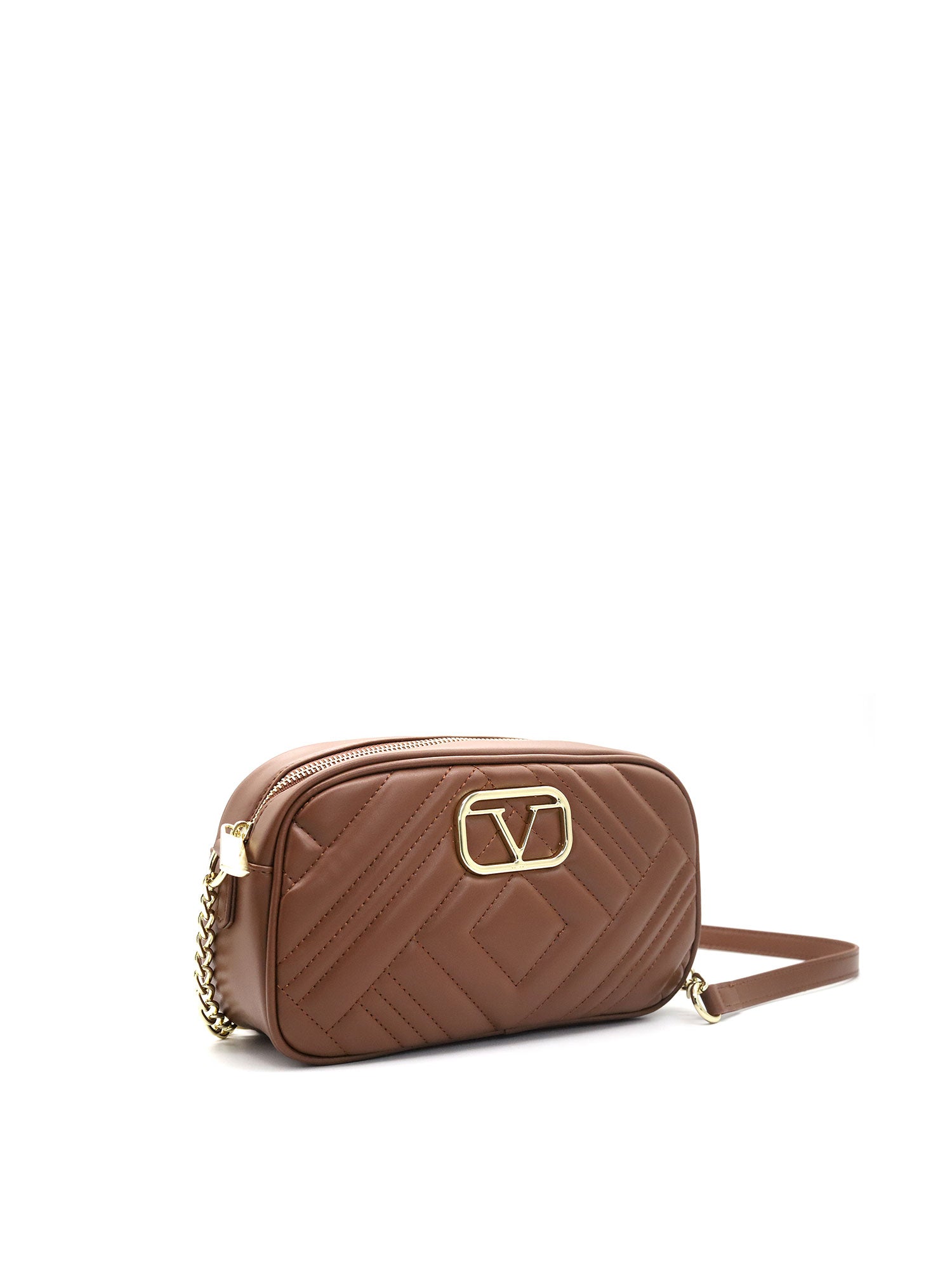 Valencia Borsa a tracolla da donna Ecopelle VT-204-MARRONE 19V69 Italia