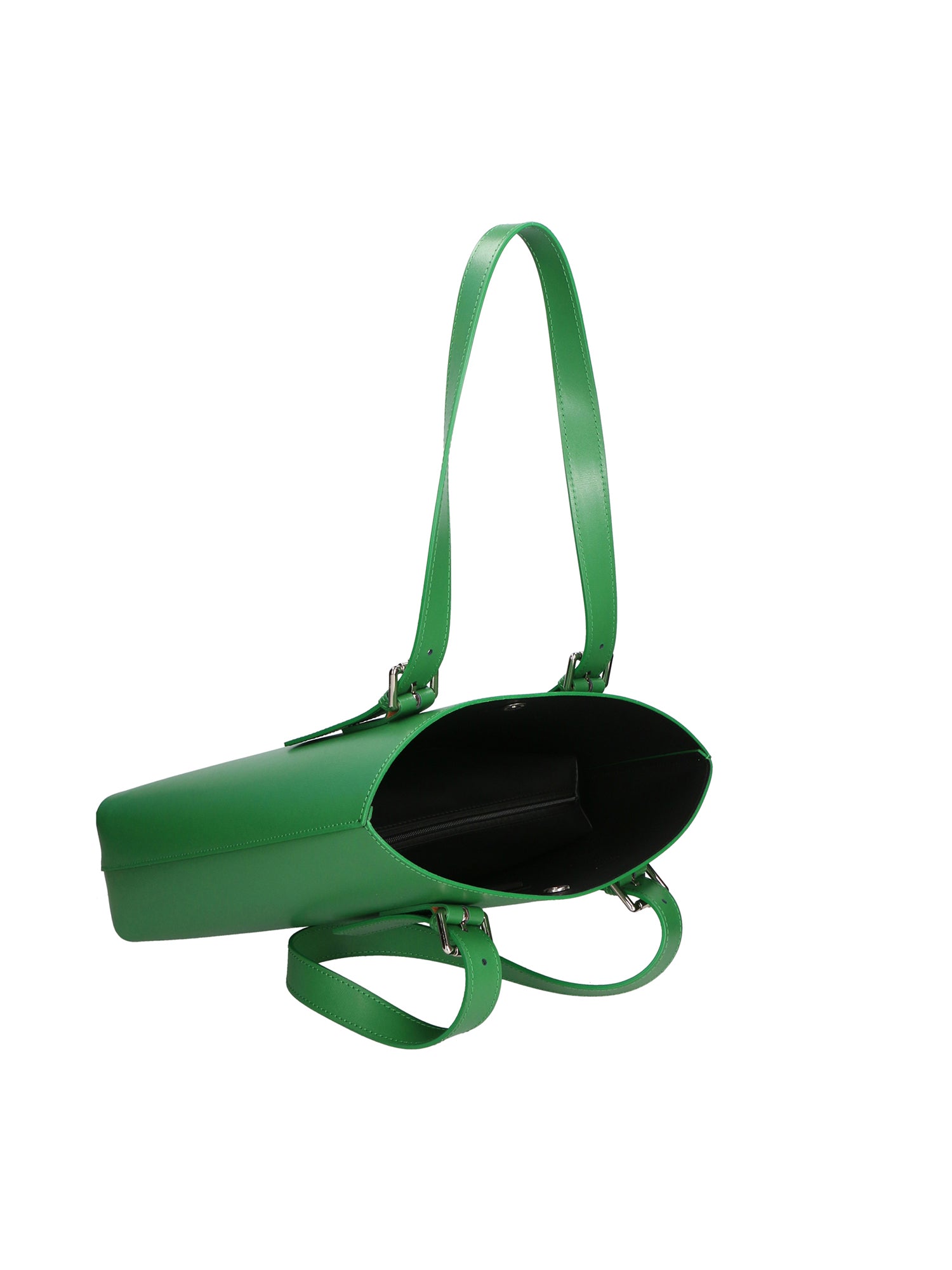 Germana Borsa a spalla da donna 100% pelle 05924-B47 VERDE MELA Gave Lux