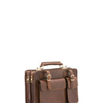Borsa a mano unisex in vera pelle Made in Italy 4506-TESTA DI MORO Alessia Firenze