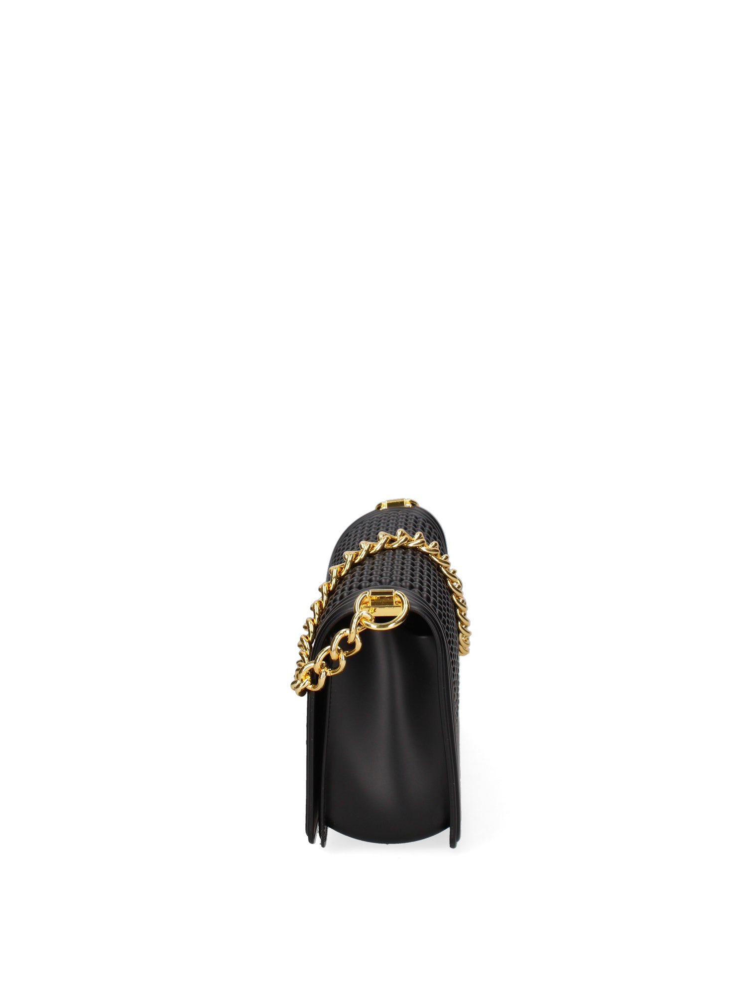 Borsa a mano da donna 100% Pvc FLAT-M-BALL 24-BLACK - GOLD Marc Ellis