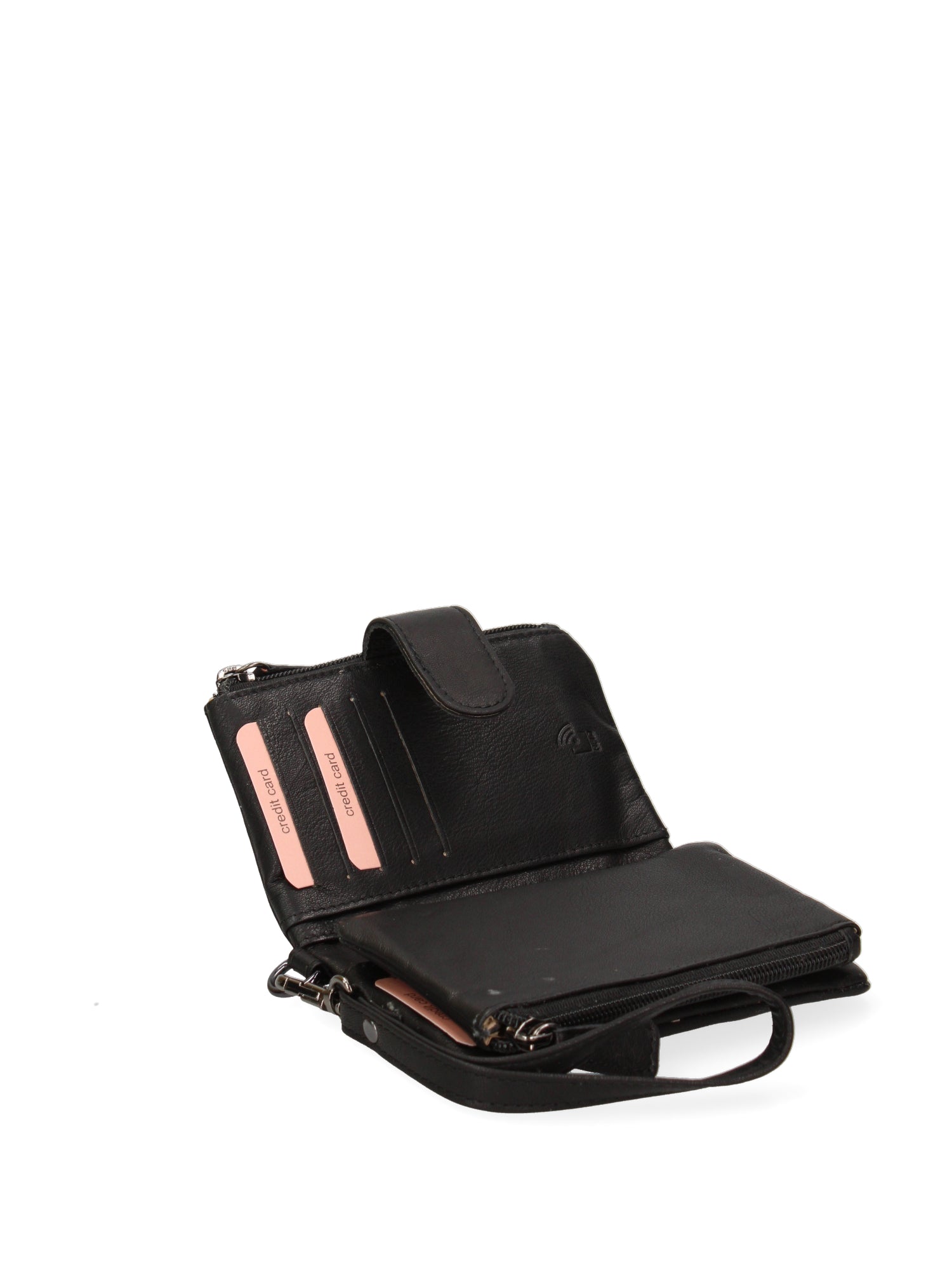 Portafoglio donna in vera pelle Casual LL7692-29-BLACK Lancetti