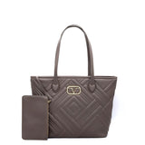 Santorini Borsa Shopper da donna Ecopelle VT-203-TORTORA 19V69 Italia