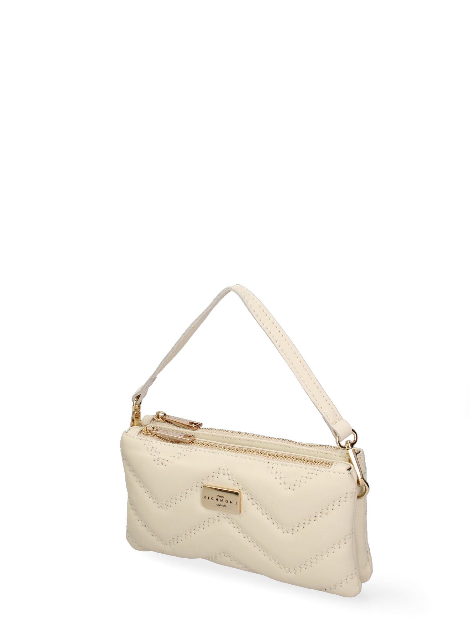 Borsa a spalla da donna Vera pelle JR-W-1109SA-BONE-GOLD John Richmond