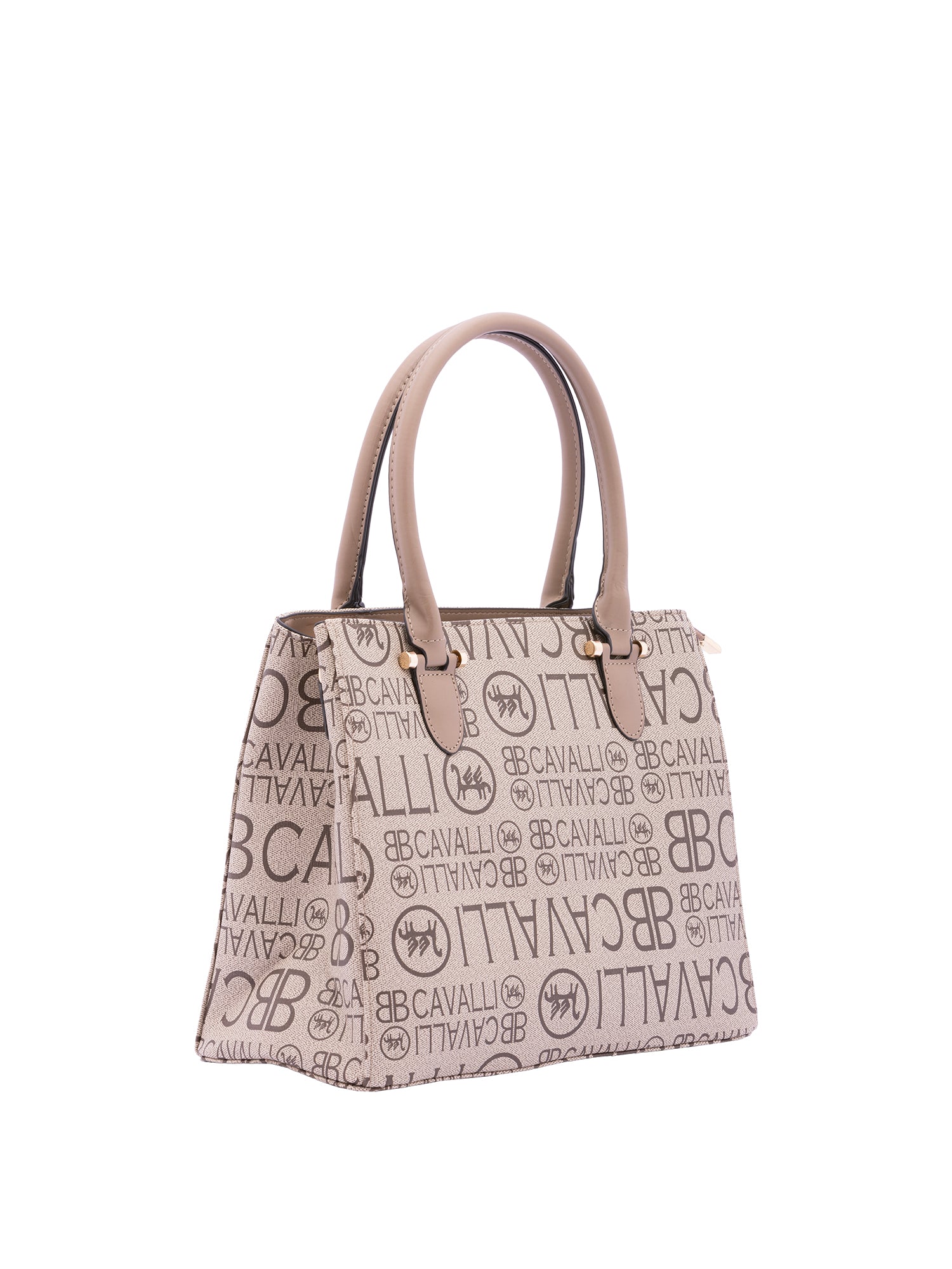 Borsa a mano da donna Ecopelle e poliestere BC1370-MARRONE B Cavalli