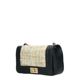 Florelle Borsa a tracolla donna Vera pelle 1511-BLU Gave Lux