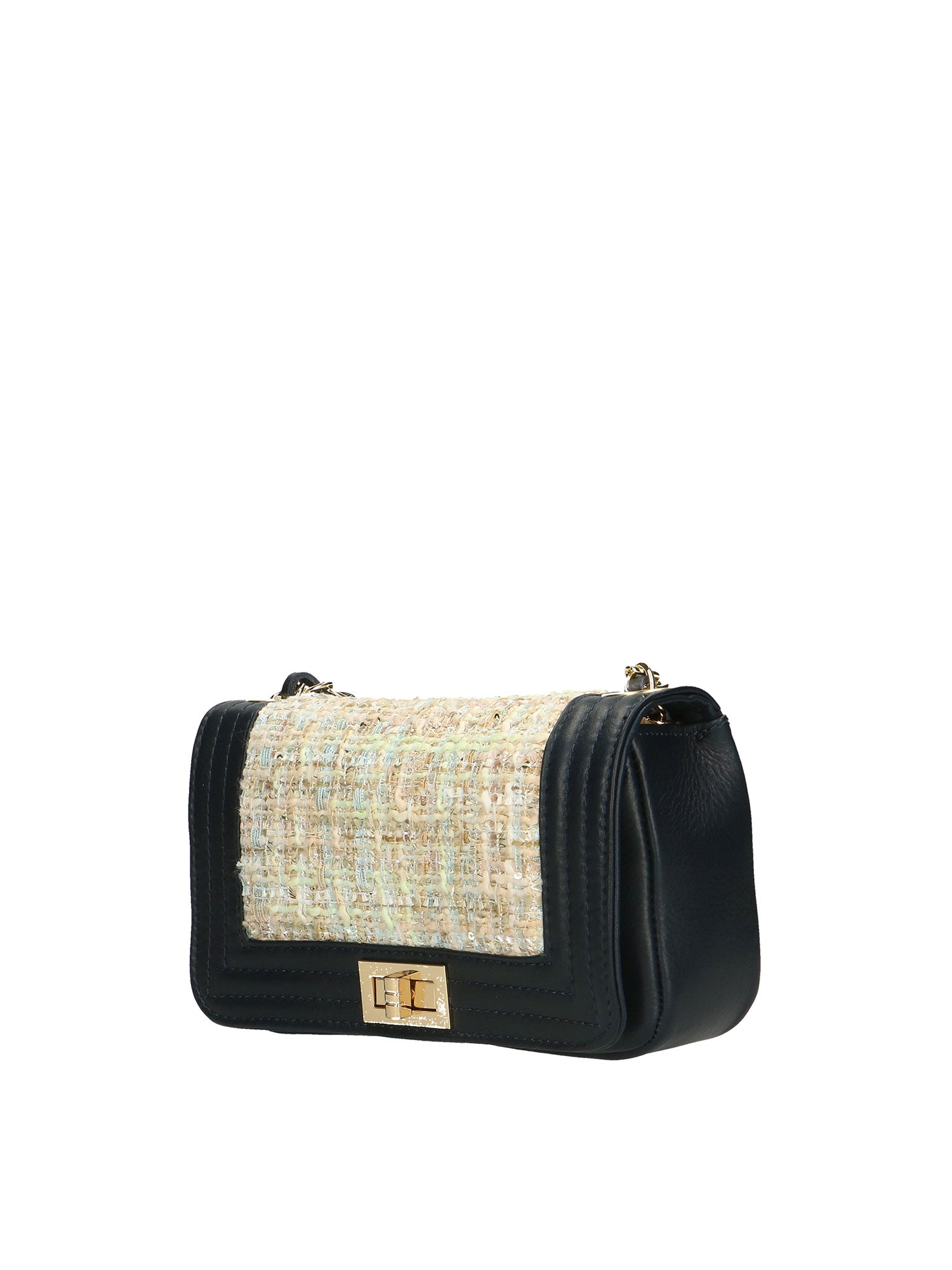 Florelle Borsa a tracolla donna Vera pelle 1511-BLU Gave Lux
